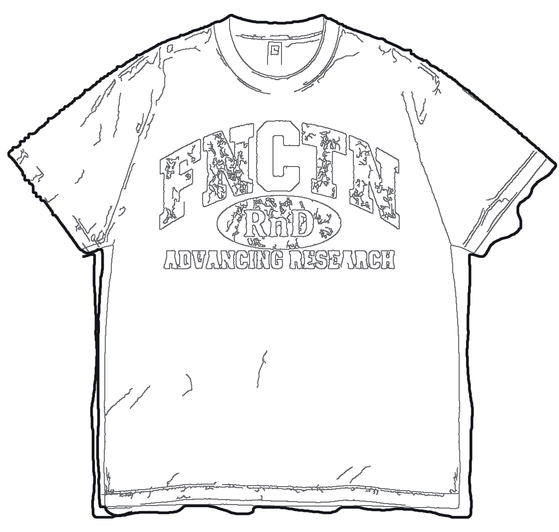 Line drawing of the Varsity Tee